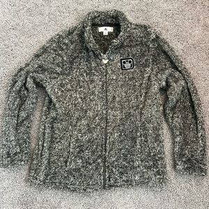 Walt Disney World Gray Fuzzy Jacket